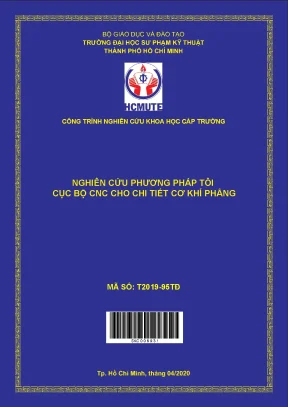 Hcmute nghiên cứu phương pháp tôi cục bộ cnc cho chi tiết cơ khí phẳng