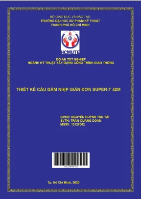 Đồ án hcmute thiết kế cầu dầm nhịp giản đơn super t 42m