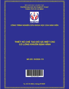 Hcmute thiết kế chế tạo đồ gá miết cnc có lòng khuôn định hình