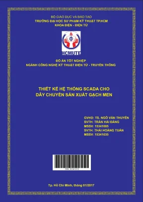 Đồ án hcmute thiết kế hệ thống scada cho dây chuyền sản xuất gạch men
