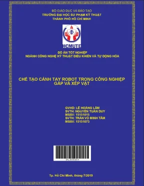 Đồ án hcmute chế tạo cánh tay robot trong công nghiệp gấp và xếp vật