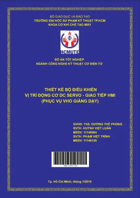 Đồ án hcmute thiết kế bộ điều khiển vị trí động cơ dc servo giao tiếp hmi