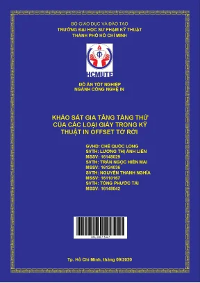 Đồ án hcmute khảo sát gia tăng tầng thứ của các loại giấy trong kỹ thuật in offset tờ rời
