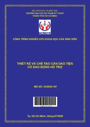 Hcmute thiết kế và chế tạo cán dao tiện có dao động hỗ trợ