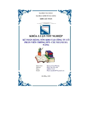 Tiểu luận kế toán hàng t n kho t i công ty c ồ ạ ổ phầ ễ n vi n thông fpt chi nhánh đà nẵng