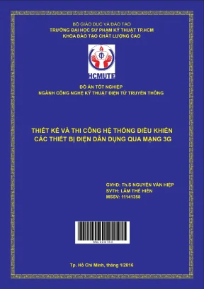Đồ án hcmute thiết kế và thi công hệ thống điều khiển các thiết bị điện dân dụng qua mạng 3g