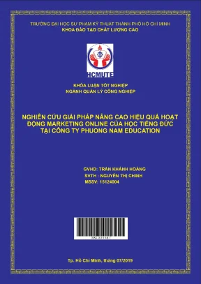 Đồ án hcmute nghiên cứu giải pháp nâng cao hiệu quả hoạt động marketing online của học tiếng đức tại công ty phuong nam education