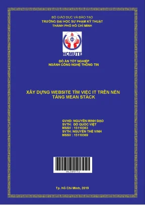 Đồ án hcmute xây dựng website tìm việc it trên nền tảng mean stack