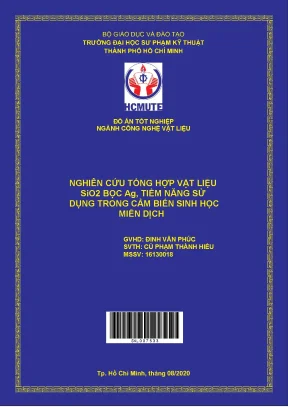 Đồ án hcmute nghiên cứu tổng hợp vật liệu sio2 bọc ag tiềm năng sử dụng trong cảm biến sinh học miễn dịch