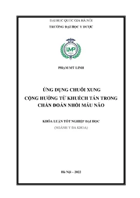 Ứng dụng chuỗi xung cộng hưởng từ khuếch tán trong chẩn đoán nhồi máu não