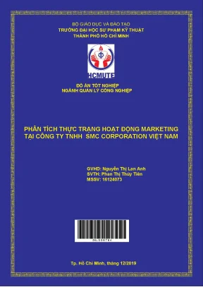 Đồ án hcmute phân tích thực trạng hoạt động marketing tại công ty tnhh smc corporation việt nam
