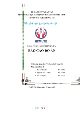 Tiểu luận môn công nghệ phần mềm báo cáo đồ án xây dựng website bán nông sản