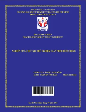Đồ án hcmute nghiên cứu chế tạo thử nghiệm giàn phơi đồ tự động