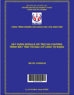Hcmute xây dựng module hỗ trợ hai chương trình máy tính thi đấu cờ caro tự động