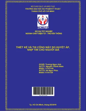 Đồ án hcmute thiết kế và thi công máy đo huyết áp nhịp tim cho người già