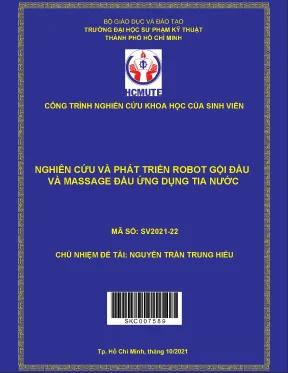 Hcmute nghiên cứu và phát triển robot gội đầu và massage đầu ứng dụng tia nước