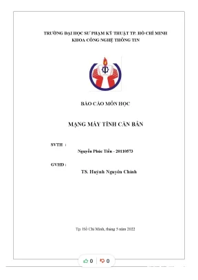 Tiểu luận mạng máy tính căn bản