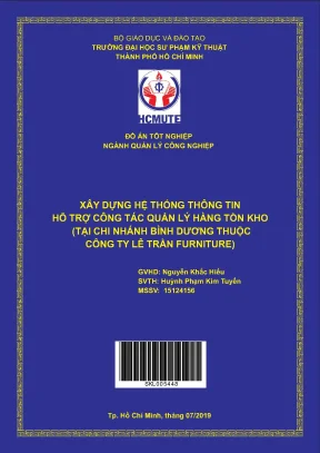 Đồ án hcmute xây dựng hệ thống thông tin hỗ trợ công tác quản lý hàng tồn kho