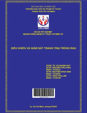 Đồ án hcmute điều khiển và giám sát trang trại trồng rau