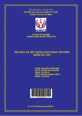 Đồ án hcmute tìm hiểu và xây dựng ứng dụng tìm kiếm quán ăn ios