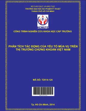 Hcmute phân tích tác động của yếu tố mùa vụ trên thị trường chứng khoán việt nam