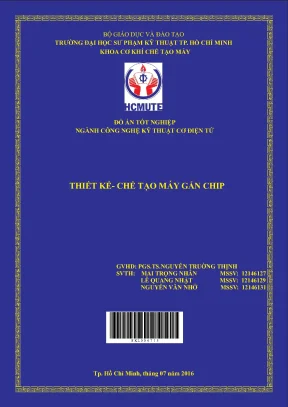 Đồ án hcmute thiết kế chế tạo máy gắn chip
