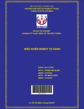 Đồ án hcmute điều khiển robot tự hành