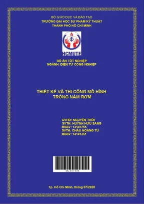 Đồ án hcmute thiết kế và thi công mô hình trồng nấm rơm