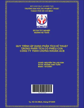 Đồ án hcmute quy trình áp dụng phân tích kĩ thuật trong phân tích cổ phiếu của công ty tnhh chứng khoán acb