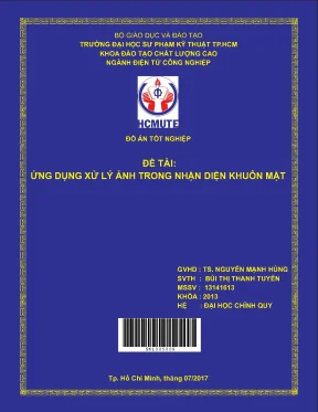 Đồ án hcmute ứng dụng xử lý ảnh trong nhận diện khuôn mặt