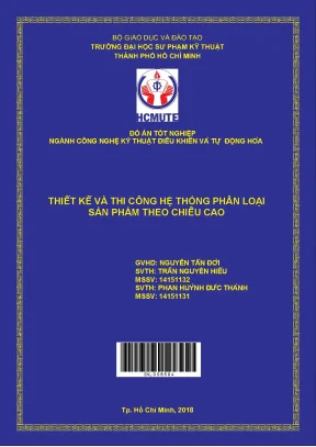 Đồ án hcmute thiết kế và thi công hệ thống phân loại sản phẩm theo chiều cao