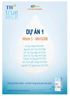 Tiểu luận phân tích tổ hợp marketing 7ps của doanh nghiệ công ty cổ phần thực phẩm sữa th true milk