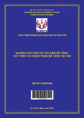 Hcmute nghiên cứu ứng xử của dầm bê tông cốt thép có thành phần bê tông tái chế