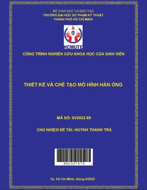 Hcmute thiết kế và chế tạo mô hình hàn ống