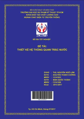 Đồ án hcmute thiết kế hệ thống quan trắc nước