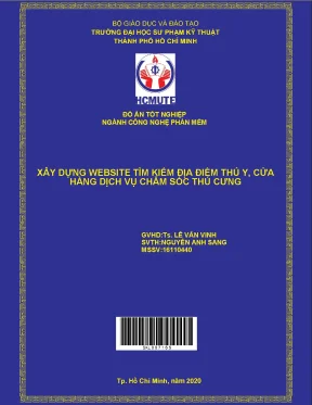 Đồ án hcmute xây dựng website tìm kiếm địa điểm thú y cửa hàng dịch vụ chăm sóc thú cưng