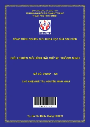 Hcmute điều khiển mô hình bãi giữ xe thông minh