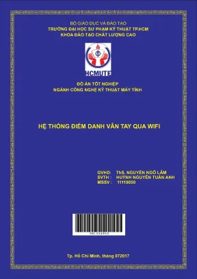 Đồ án hcmute hệ thống điểm danh vân tay qua wifi