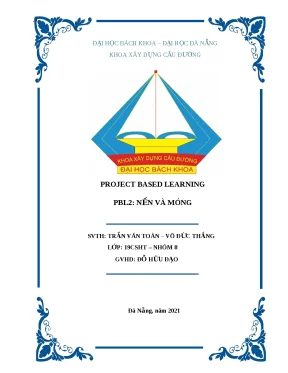Project based learning pbl2 n n và móng