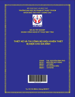 Đồ án hcmute thiết kế và thi công bộ điều khiển thiết bị điện cho gia đình