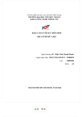 Báo cáo cuối kỳ môn học hệ cơ sở dữ liệu các lỗ hổng và của mạng không dây và có dây