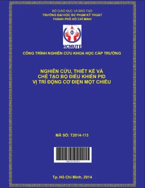 Hcmute nghiên cứu thiết kế và chế tạo bộ điều khiển pid vị trí động cơ điện một chiều