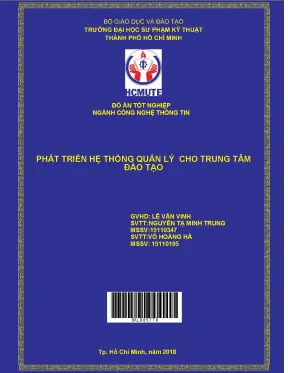 Đồ án hcmute phát triển hệ thống quản lý cho trung tâm đào tạo