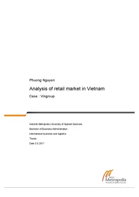 Tiểu luận analysis of retail market in vietnam