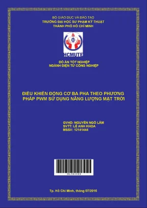 Đồ án hcmute điều khiển động cơ ba pha theo phương pháp pwm sử dụng năng lượng mặt trời