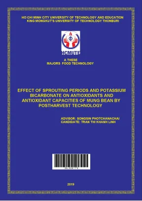 Đồ án hcmute effect of sprouting periods and potassium bicarbonate on antioxidants and antioxidant capacities of mung bean
