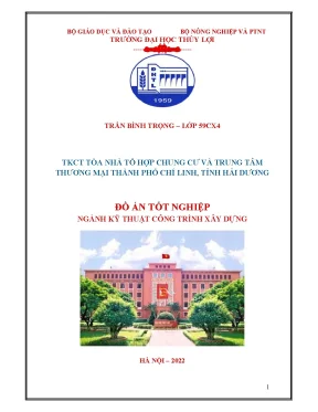 Tiểu luận đồ án tốt nghiệp tkct tòa nhà tổ hợp chung cư và trung tâm thương mại thành phố chí linh tỉnh hải dương
