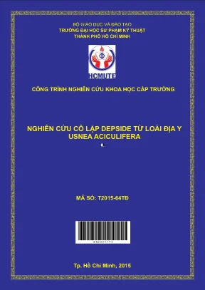 Hcmute nghiên cứu cô lập depside từ loài địa y usnea aciculfera