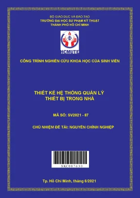 Hcmute thiết kế hệ thống quản lý thiết bị trong nhà