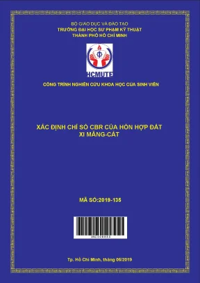 Hcmute xác định chỉ số cbr của đất xi măng cát